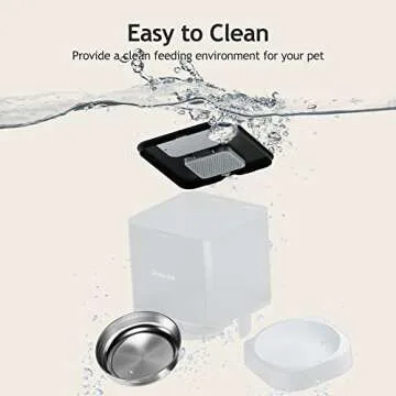 VOLUAS Automatic Cat Feeder with Timer & Voice Recorder