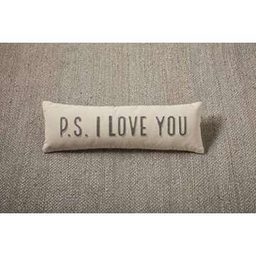 Mud Pie P.S. I Love You Decorative Throw Pillow