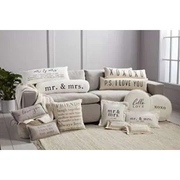 Mud Pie P.S. I Love You Decorative Throw Pillow