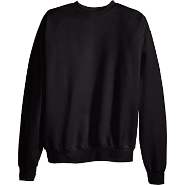 Eco-Friendly Hanes Men's Sweatshirt - Black Large