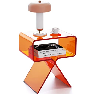 Solaround Acrylic Nightstand Side Table - Modern Clear Home Decor