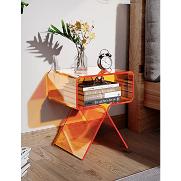 Stylish Solaround Acrylic Nightstand for Modern Decor