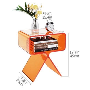 Stylish Solaround Acrylic Nightstand for Modern Decor
