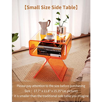 Stylish Solaround Acrylic Nightstand for Modern Decor