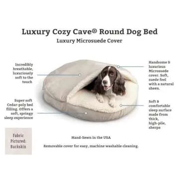Snoozer Luxury Microsuede Cozy Cave Pet Bed, Extra Large, Anthracite