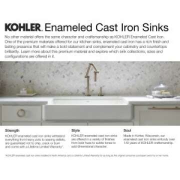 KOHLER Brockway 3' Wall-Mount Sink with 2 Faucet Holes