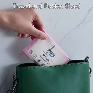 MA CHÉRIE Disposable Toilet Seat Cover 60 Pcs,Extra Large,Flushable,Travel and Pocket Size