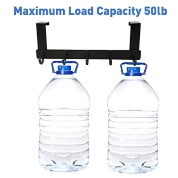 Sturdy Over The Door Hooks 5-Hook Hanger for Any Room