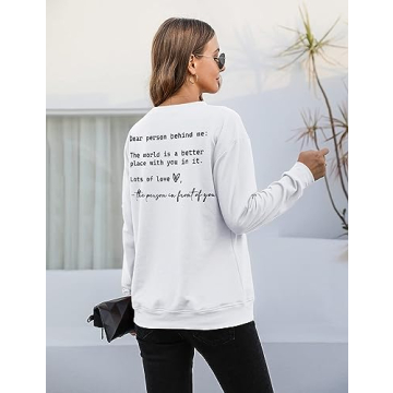 Empowering You Are Enough Sweatshirt for Women