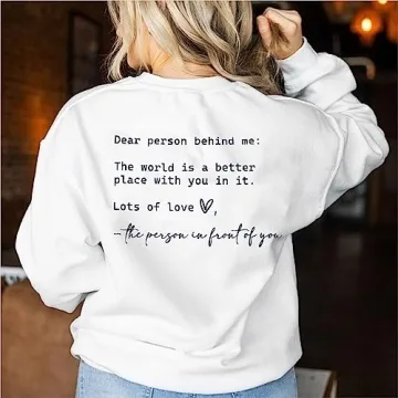 Empowering You Are Enough Sweatshirt for Women