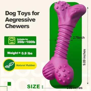 Durable Dog Toys for Aggressive Chewers | Bacon Flavor