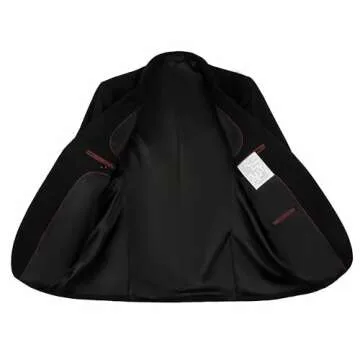 AIBUYTA Black Suit Jacket for Men 2 Button Casual Mens Blazer Regular Fit Sport Coats for Daily Formal Business L