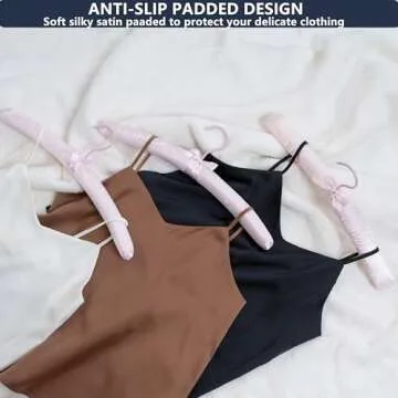 Luxury Satin Padded Hangers for Bridal Dresses & Coats