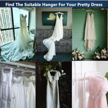 Luxury Satin Padded Hangers for Bridal Dresses & Coats