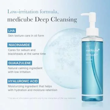 medicube Double Cleanser Duo for Facial Cleansing: Zero Pore Blackhead Deep Cleansing Oil and Zero Foam Cleanser