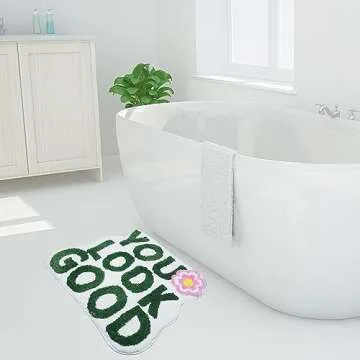 Flecrand 24x30 You Look Good Bath Mat - Soft & Stylish