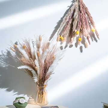 Dried Pampas Grass Mix Bouquet for Stylish Decor