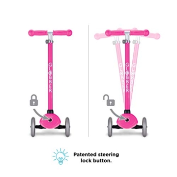Globber Primo Pink Kids Kick Scooter Safe and Fun