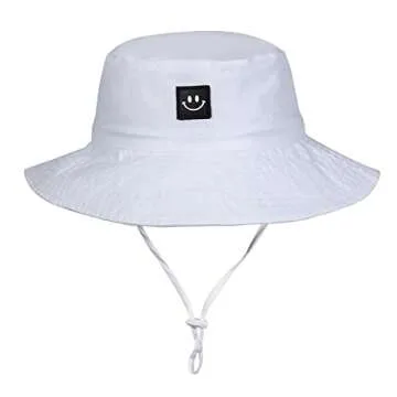 Infant UV Protection Sun Hat | Beach Bucket Hat for Girls 0-6 Months