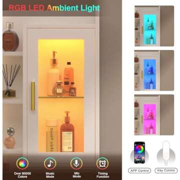 Elegant CSZZD Vanity Desk with LED Lighted Mirror Set