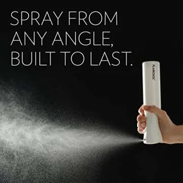 FLAIROSOL - The Original, Spray Bottle for Hair, Continuous Ultra Fine Water Mist Sprayer for Hairstyling, Barbers, Salons, Cleaning, Plants, 10.1oz/300ml (White Bottle-Coral Print)