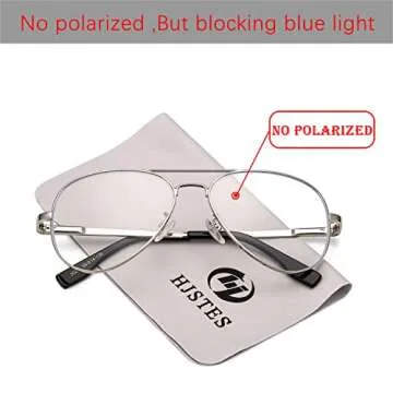 HJSTES Polarized Aviator Sunglasses for Women Men Classic Metal Shades Mirror Lens 100% UV Blocking,...