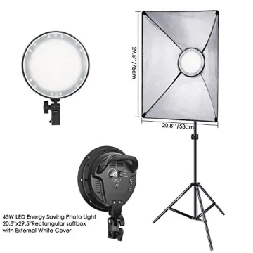 Neewer Bi-color Dimmable LED Softbox Photography Kit