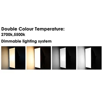 Neewer Bi-color Dimmable LED Softbox Photography Kit