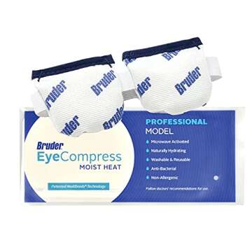 Bruder Moist Heat Eye Compress | Microwave Activated | Fast Acting and Effective Relief for Dry Eye ...