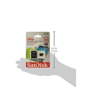 Sandisk Ultra MICROSD UHS-I 200GB Flash Memory Card (SDSDQUAN-200G-A4A)
