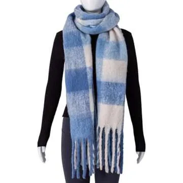 TUSHUSTY Colorful Winter Women Chunky Scarf Warm Wrap
