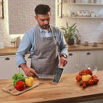 Hutsuls Leather Strop for Knife Sharpening - Get Razor-Sharp Edges with 3" x 9" Double Sided Paddle Strop Block, Easy to Use Knife Strop with Ergonomic Handle & Stropping Leather Knife Sharpener Guide