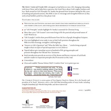 NKJV Charles F. Stanley Life Principles Bible - Comfort Print
