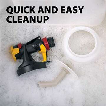 Wagner Spraytech 0529011 FLEXiO 570 Handheld HVLP Paint Sprayer, Sprays Most Unthinned Latex, Includes iSpray Nozzle, Complete Adjustability for All Needs Multi-Colored