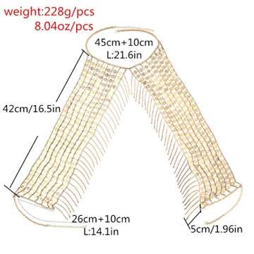 Ingemark Sexy Body Chain for Women in Gold and Silver