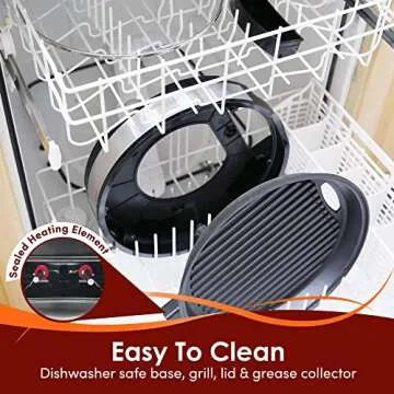 Elite Gourmet Indoor Electric Grill for Healthy Cooking