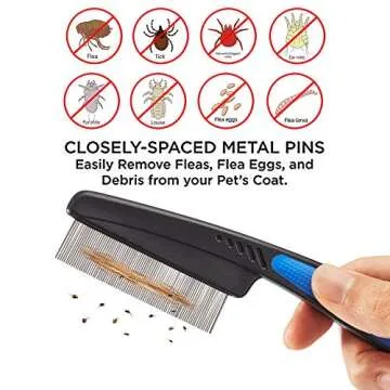 Professional Cat and Dog Grooming Comb Set - 3 Packs