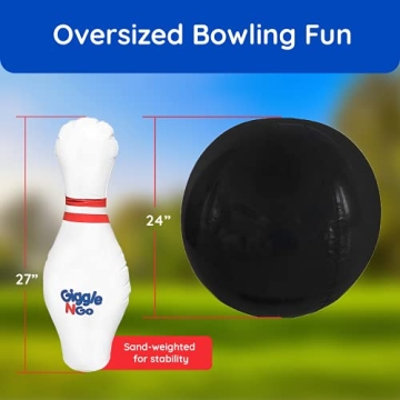 Giggle N Go Kids Bowling Set Fun Indoor Outdoor Games