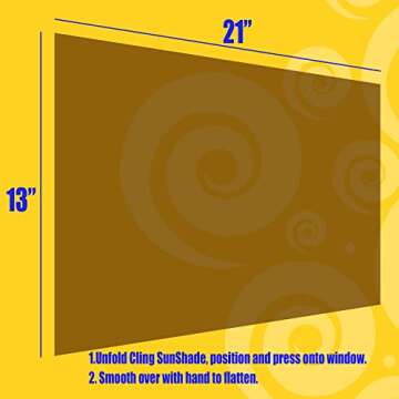 Safety 1st 2-Pack Static Cling Side Automotive Window Sunshades, Baby Car Sun Shade, Universal Glare & Solar Protection Film