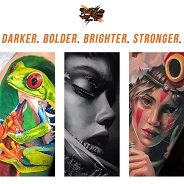 Vegan Tattoo Ink Bundle with Pastel & Simple Colors