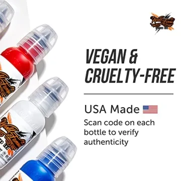 Vegan Tattoo Ink Bundle with Pastel & Simple Colors