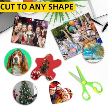 DIYMAG 30Pcs Printable Magnetic Sheets, 8.3x11.7inch Flexible Magnet Sheets Matte Magnet Paper Non Adhesive Make Refrigerator Photo for Inkjet Printer, Photo Magnet Sheet for DIY Crafts