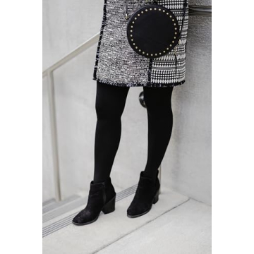 Super Opaque Control-Top Tights for Women - Large Black