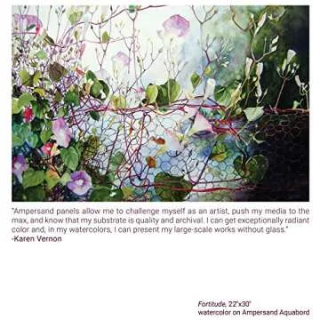 Ampersand Art Supply Watercolor Painting Panel: Museum Series Aquabord, 1/8 Inch Flat Profile, 5" x 7" - Pack of 3