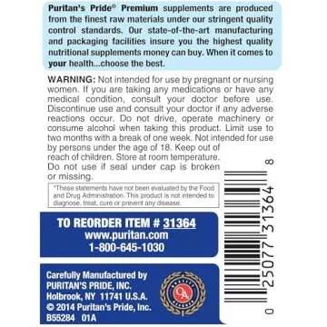 Puritan's Pride Melatonin Capsules for Restful Sleep