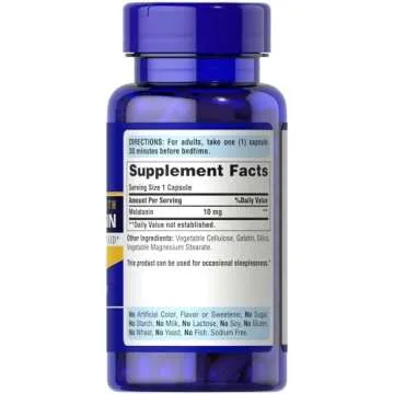 Puritan's Pride Melatonin Capsules for Restful Sleep