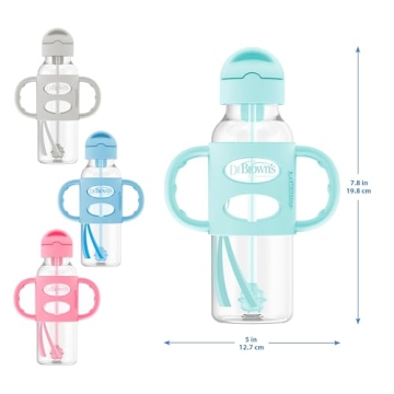 Dr. Brown's Spill-Proof Sippy Straw Bottle for Babies