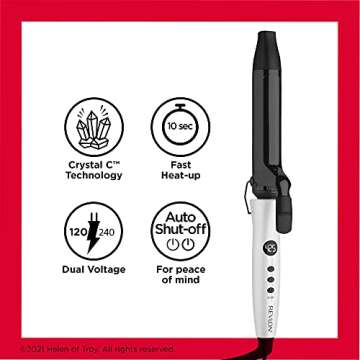 Revlon Crystal C Hair Curling Iron - Shiny Curls Anywhere