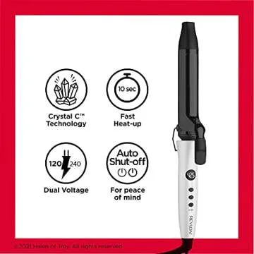 Revlon Crystal C Hair Curling Iron - Shiny Curls Anywhere
