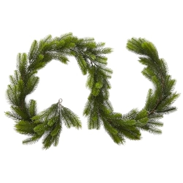 9 Ft Real Touch Norfolk Pine Garland for Festive Decor